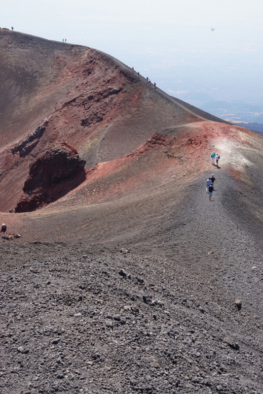 Crater below the summit of Mount Etna