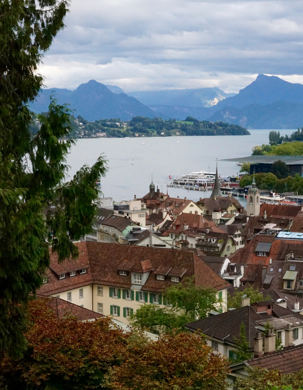 Lake Lucerne from town walls
