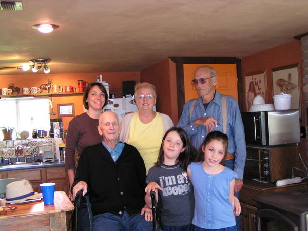 With Grandpa, Mimi & Uncle Paul