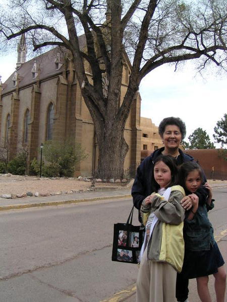 In front of the Loretto Chapel, Santa Fe