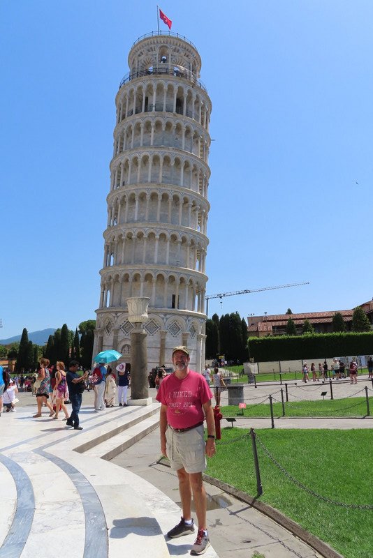 Pisa - Rick at the Leaning Tower