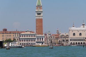 On the Way to Burano - Riding Past St Mark's Square