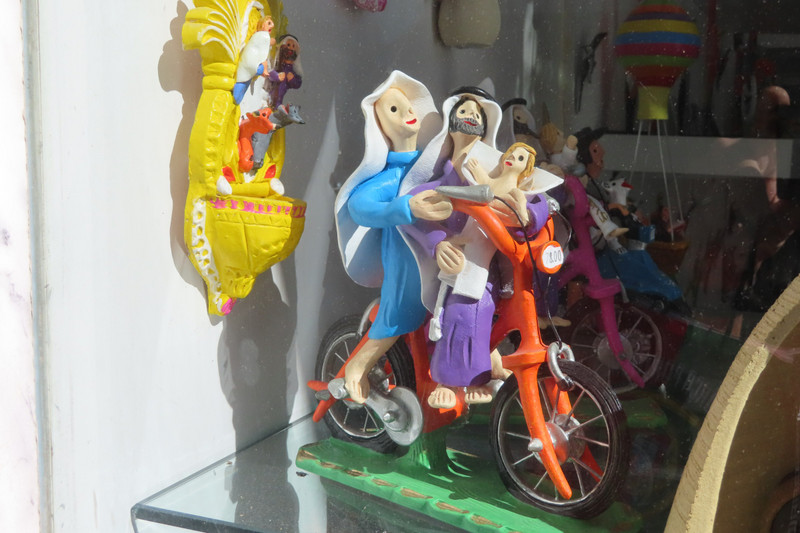 Mary, Joseph, and Baby Jesus on a Bicycle