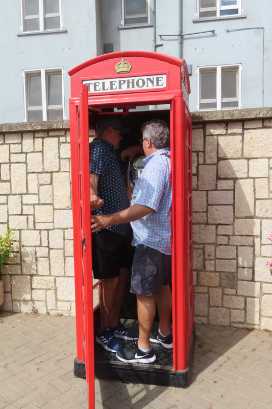 Gibraltar Phone Booth with Dave & Bill