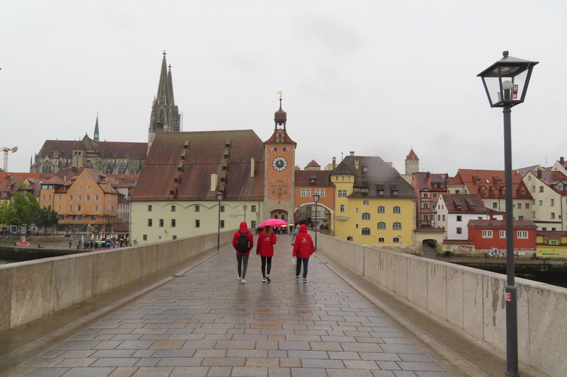 Regensburg - Crossing the Bridge