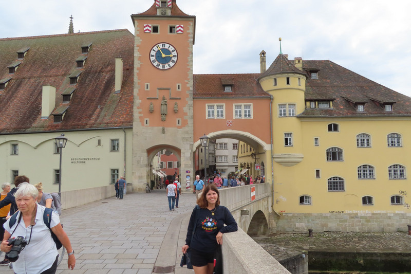 Regensburg - Jody at Bridge