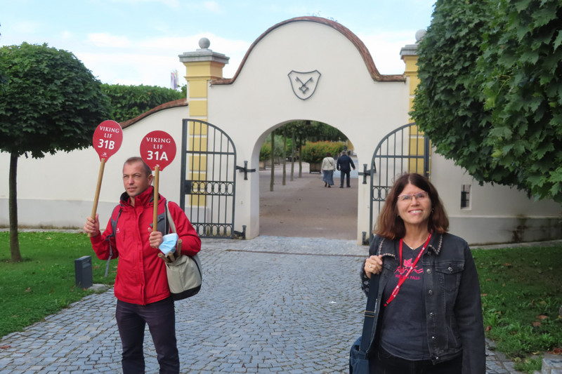 Melk Abbey - Jody and Maks at the Gate