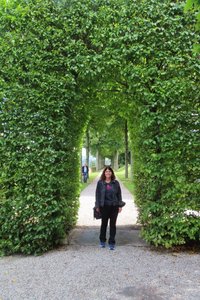 Melk Abbey Gardens - Jody in the Garden