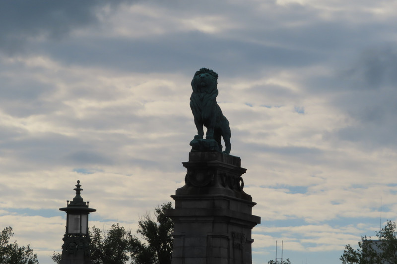 The Danube Bridge Lion