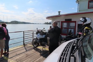 Sharing the Ferry With Motorcycles & Cars