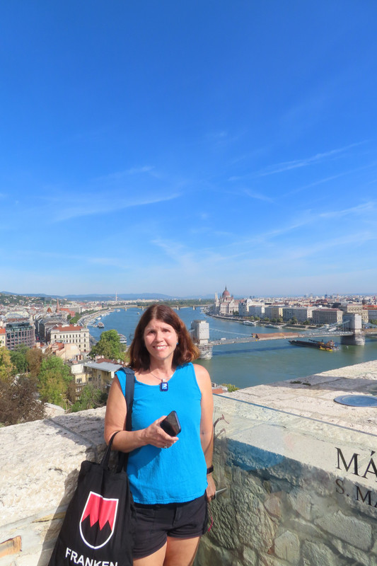 Budapest - Jody at View From Buda Castle