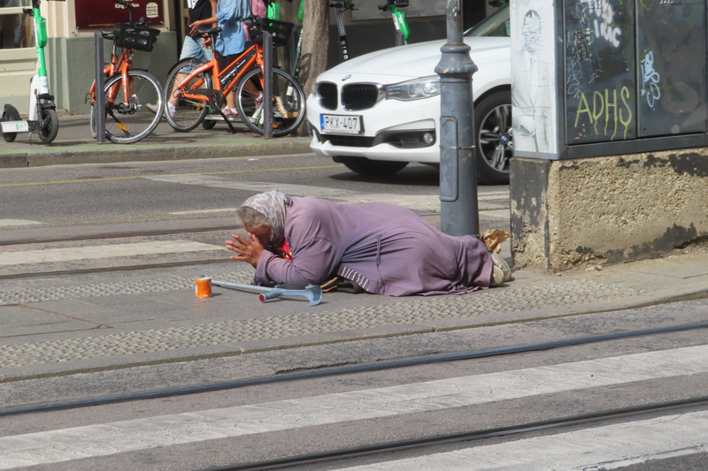 Budapest - Marketplace Woman Praying