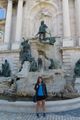 Budapest - Jody at Fountain of King Matthias