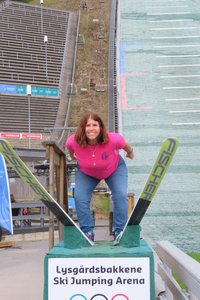 Jody at Lillehammer Ski Jump 