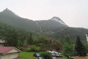 View From Our Hotel In Geiranger