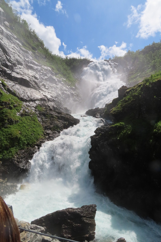 Views From The Flam Railway - Kjosfossen Waterfall 