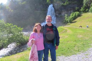 Rick & Jody At Hardanger Waterfall