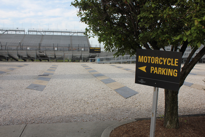 Indy Museum - Motorcycle Parking - Really?
