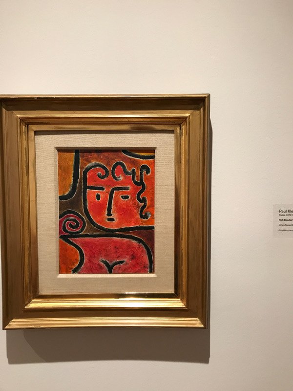 Milwaukee Art Museum - Klee - Hot Blooded Woman