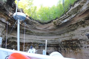 Pictured Rocks Cruise - Entering Chapel Cove