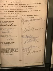 Rock 'N Roll - Beatles Contract