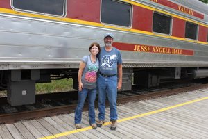 Cuyahoga Scenic Rail - Rick & Jody at the Train