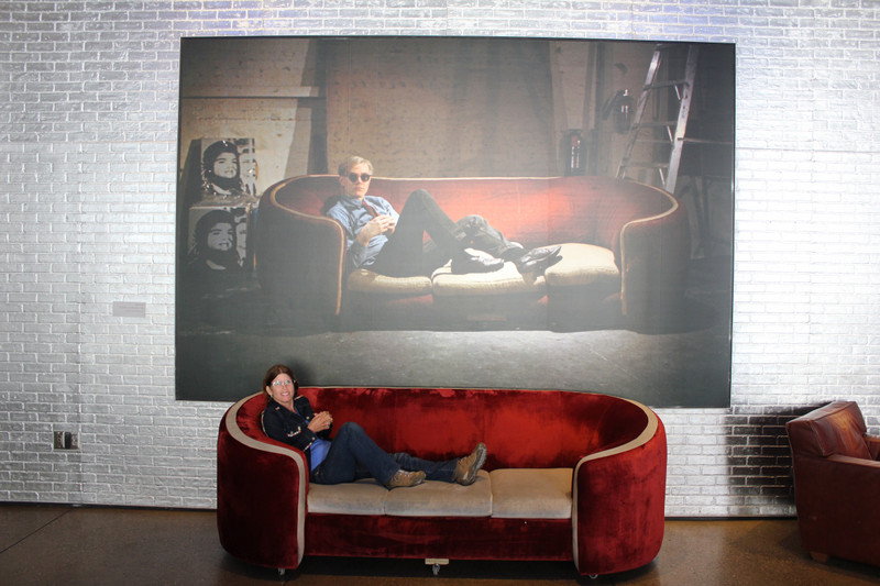 Warhol Museum - Jody Recreates Couch Picture