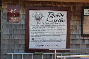 Boldt Castle - Sign at Entrance