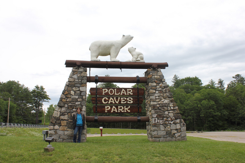 Polar Caves - Jody at the Entrance