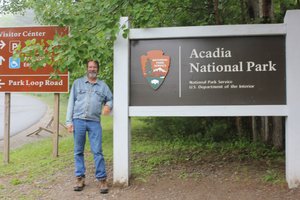 Acadia National Park - Rick At The Entrance