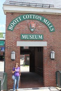 Boott Mills - Jody at the Entrance