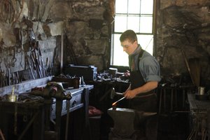 Sturbridge Village - Blacksmith Making Nails