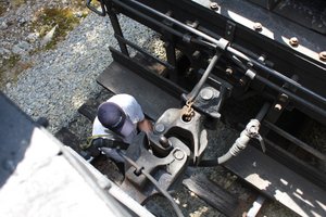 Cass Scenic Railway - Engine Recoupled