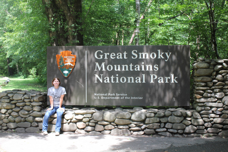 Smoky Mountains - Jody at Entrance