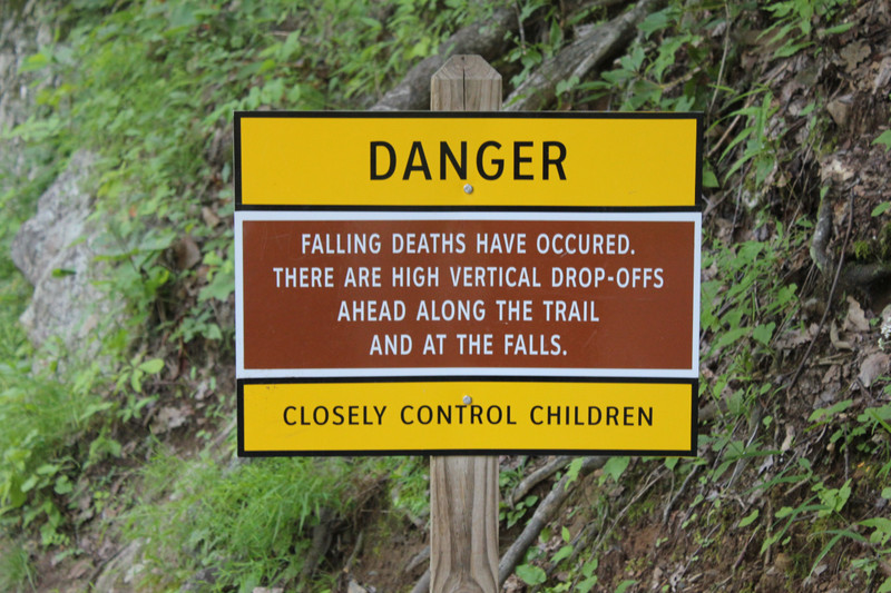 Laurel Falls - Warning Sign