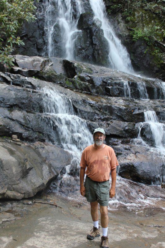 Laurel Falls - Rick At Upper Falls
