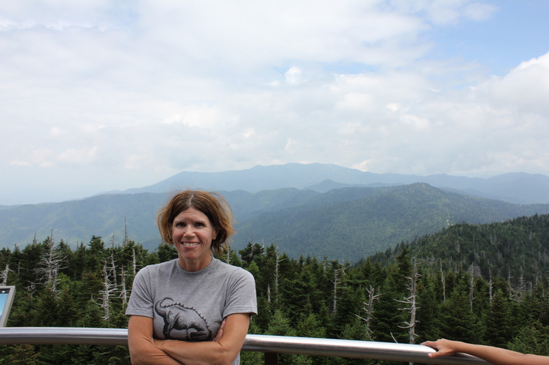 Clingmans Dome - Jody At Scenic Overlook
