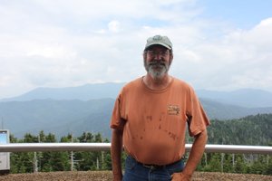 Clingmans Dome - Rick At Scenic Overlook
