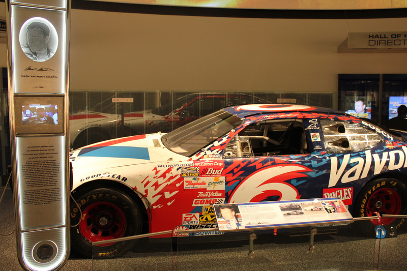 NASCAR Hall Of Fame - Mark Martin Car