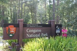 Congaree National Park - Jody at Entrance