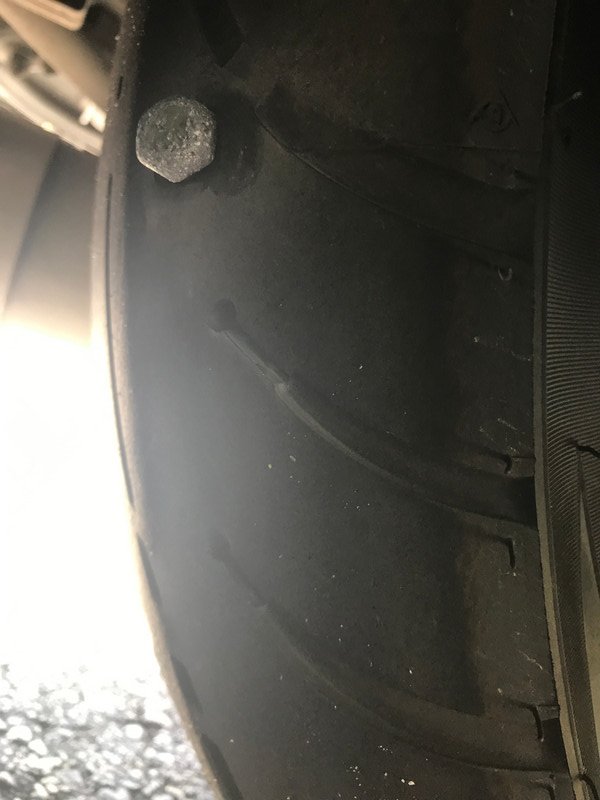 Yes, That's a Bolt In My Tire!