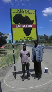 02032014 driver and brother in law at the equator