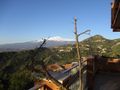 Mt. Etna as seen from our terrace.