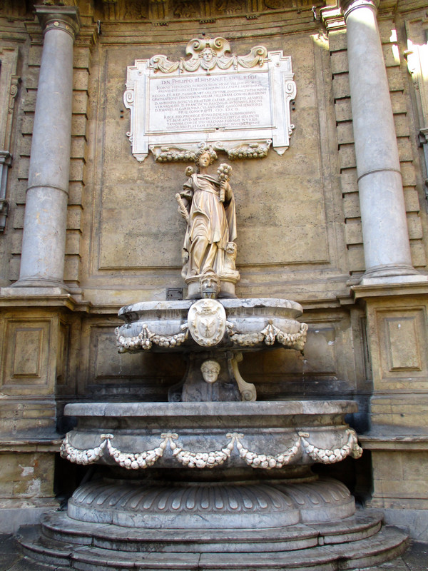 Fountain detail, Quattro Canti