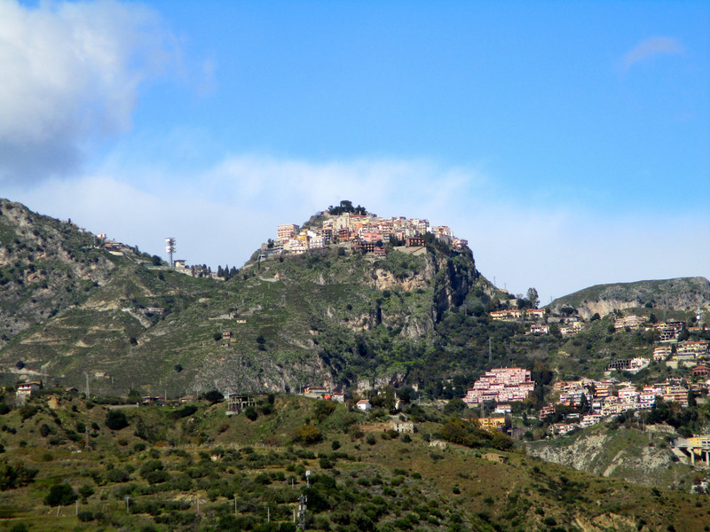 Castelmola viewed from Naxos
