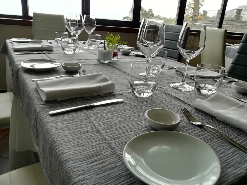 Table setting at Blue Sea