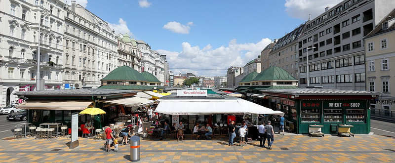 View of the Naschmarkt