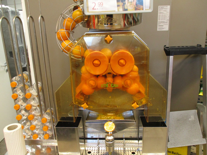 My orange juicer at local grocery store