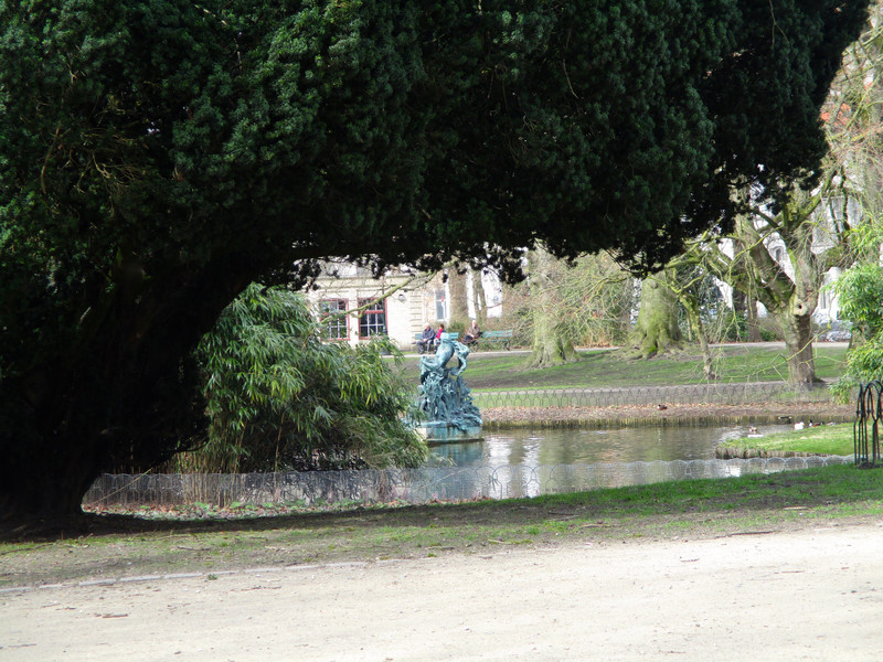 Pond in Queen Astrid Park 