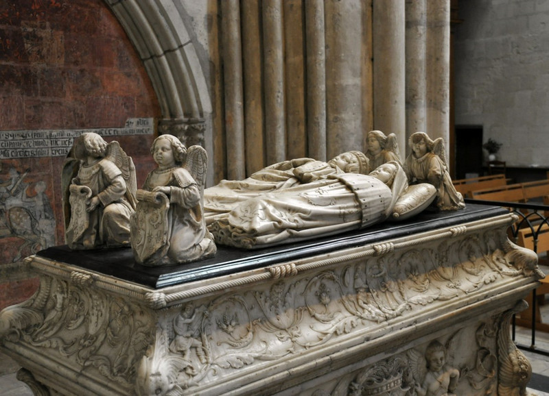 Tomb inside Tours Cathedral